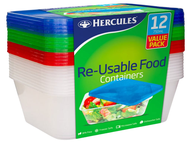 Hercules Takeaway Food Containers 12pk x 750ml x2-2050056822806679553