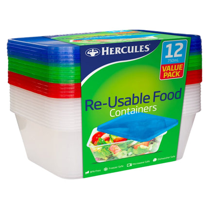 Hercules Takeaway Food Containers 12pk x 750ml x4-2050056823133835265