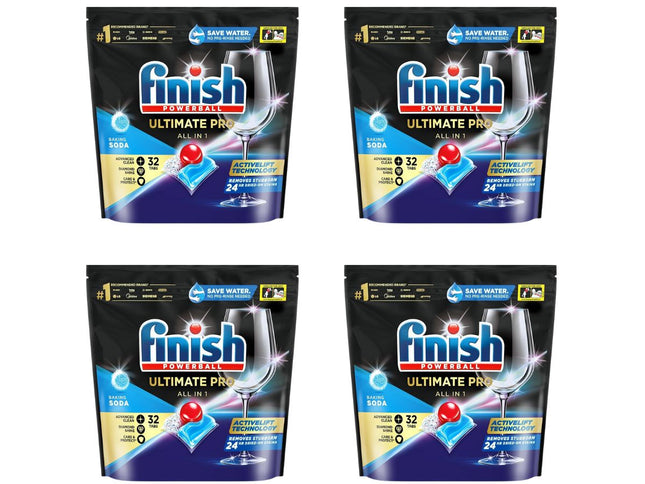 Finish Ultimate Pro 128 Baking Soda Dishwasher Tablets-1973194183946670080