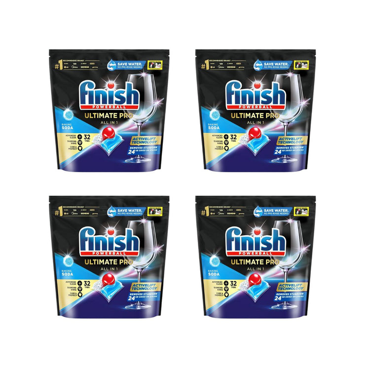 Finish Ultimate Pro 128 Baking Soda Dishwasher Tablets-1973194183946670080
