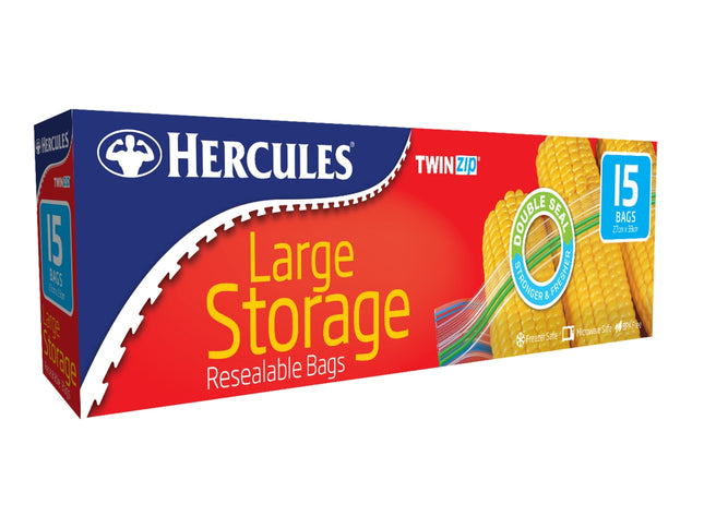 Hercules Large Storage Bags 15pk x5-2017004940060397569
