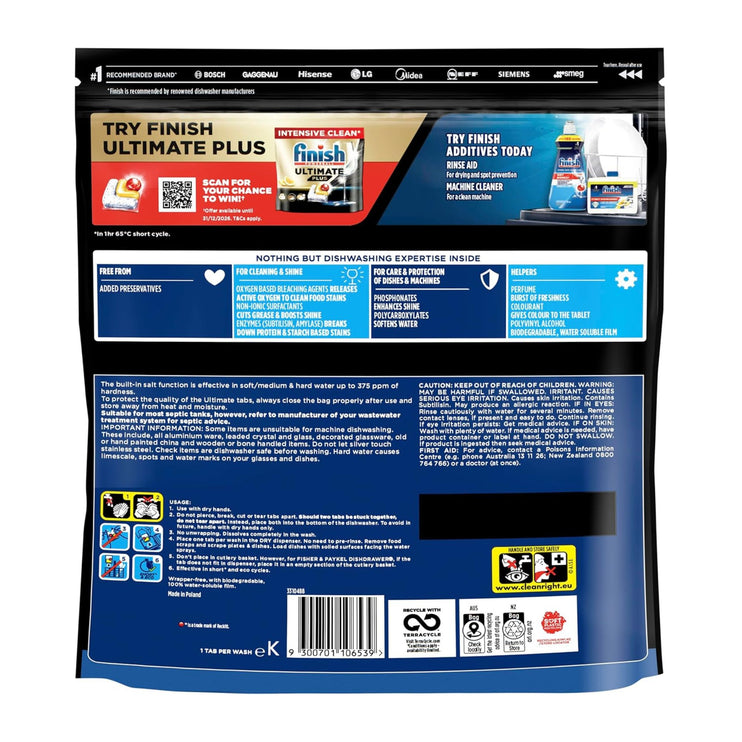 Finish Ultimate x 300 Lemon Dishwasher Tablets-2029334112287985665