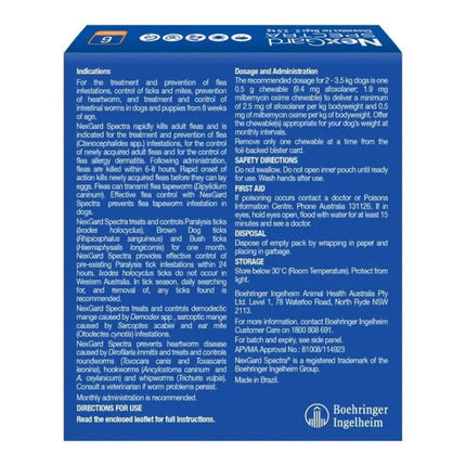 NexGard Spectra Dogs 2-3.5kg 6pk-2018816725298057217
