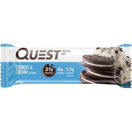 Quest Cookies & Cream Protein Bars 12x60g x3-2029334132831686657