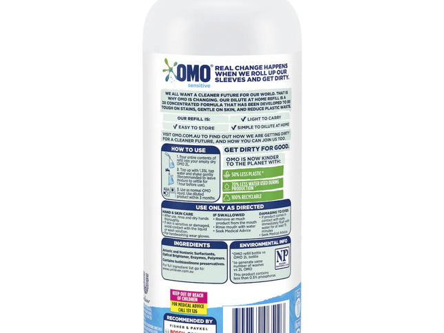 OMO Sensitive Laundry Liquid 665mL x4-2029334125827198977
