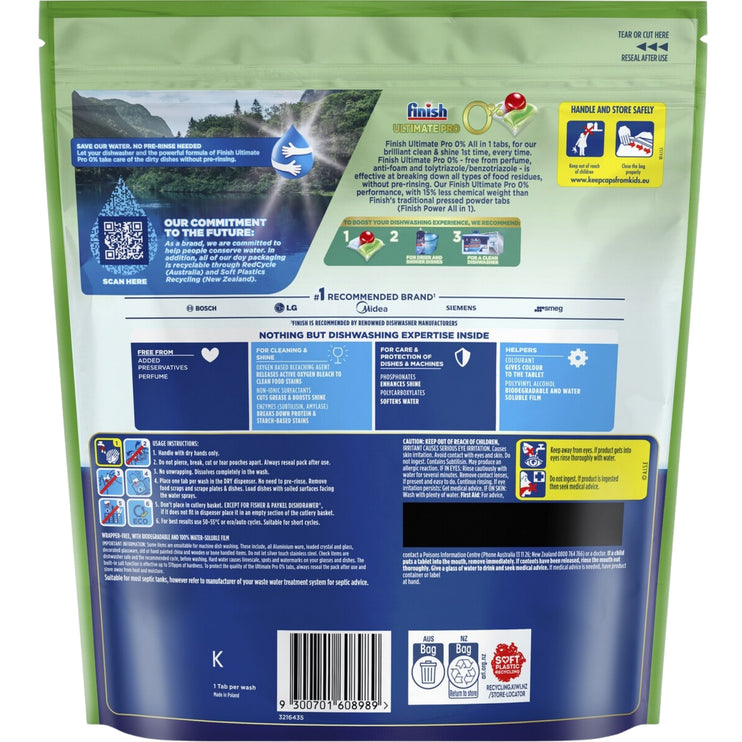 Finish Ultimate Pro 0% x 384 Dishwashing Tablets-2029334111562371073