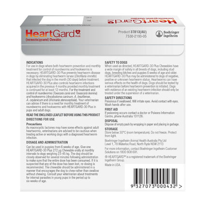 Heartgard 30 Plus Dog 23-45kg Brown 6pk-2006732762236719105