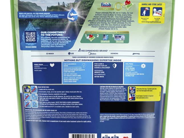 Finish Ultimate Pro 0% x 192 Dishwashing Tablets-2029334110853533697