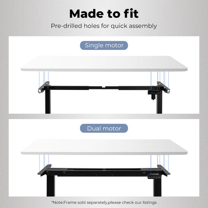 Levede Desktop For Motorised Adjustable White 120X60CM (Desktop Only)-1942353106700472326