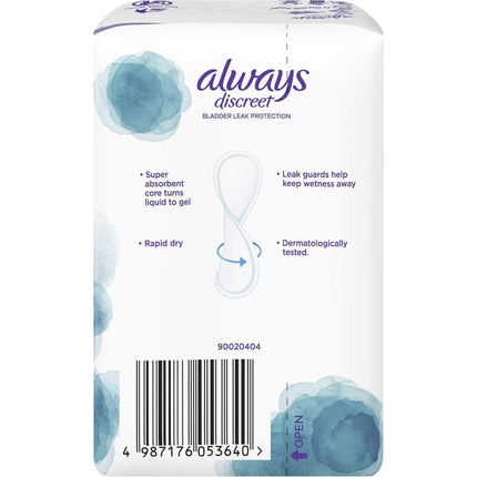 Always Small Discreet Bladder Leak Protection Pads 20 Pack x2-2029334104473997314