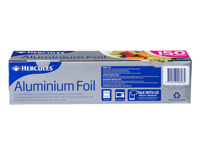 Hercules Aluminium Foil 150mtr x 30cm x2-2017004935375360002