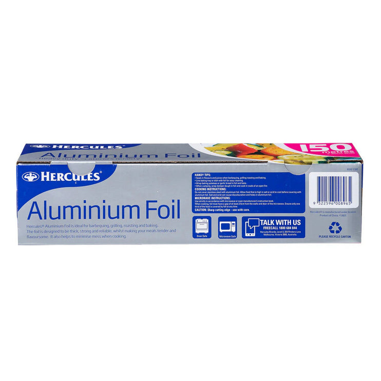 Hercules Aluminium Foil 150mtr x 30cm x2-2017004935375360002