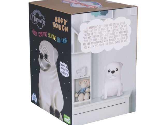 Lil' Dreamers Pug Soft Touch LED Light-2029387216886829058