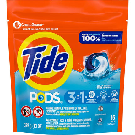 Tide 3 in 1 Clean Breeze x 128 Laundry Pods-2029334136686252034