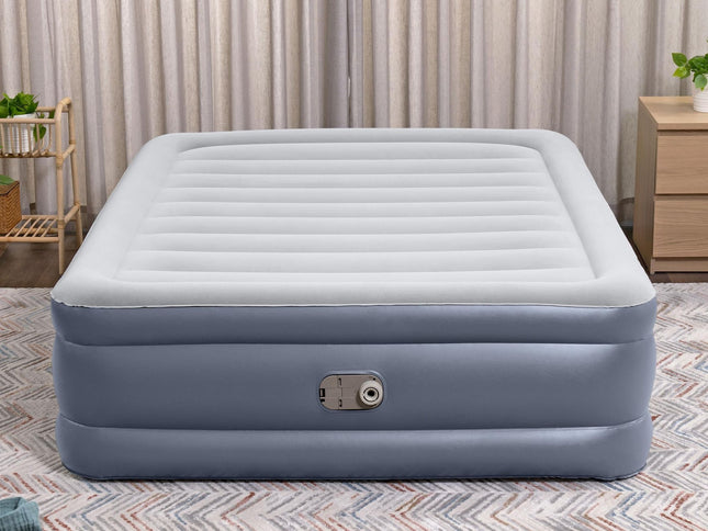 Bestway 203 x 152 x 51cm Tritech Air Mattress Queen Built-in AC Pump-2029387222465253378