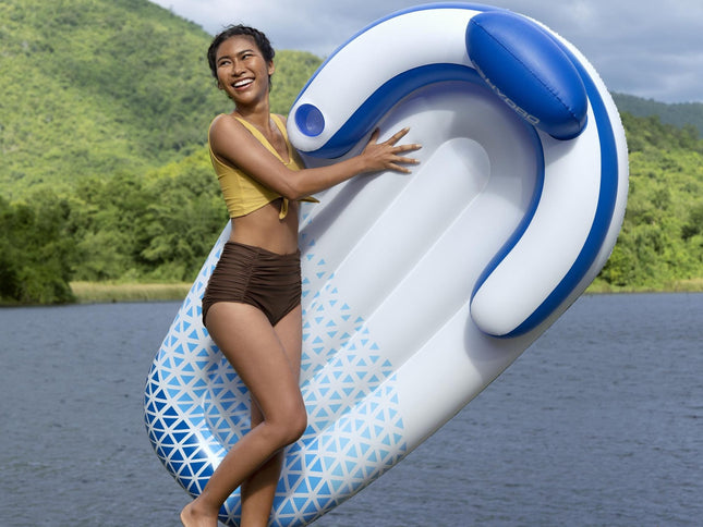 Hydro-Force 1.91m x 1.07m Indigo Wave Lounge-2029387300928098306