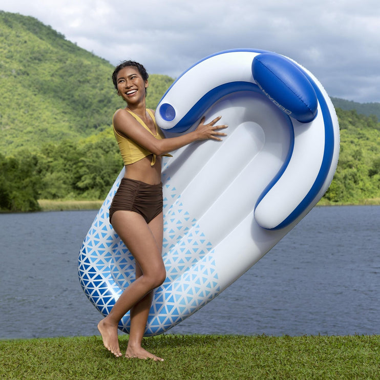 Hydro-Force 1.91m x 1.07m Indigo Wave Lounge-2029387300928098306