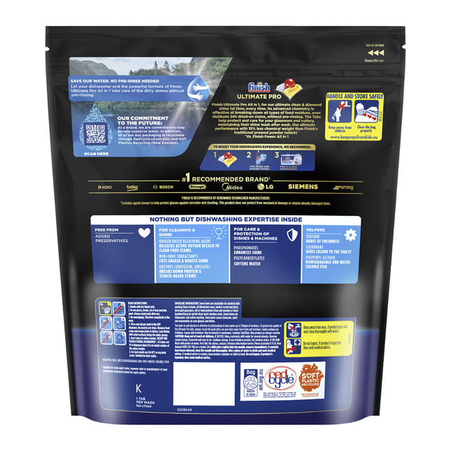 Finish Ultimate Pro 160 Lemon Dishwasher Tablets-1960920163612233729