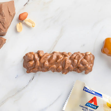 Atkins Caramel Chocolate Nut Roll Protein Snacks 5x44g x5-2029334106550177794