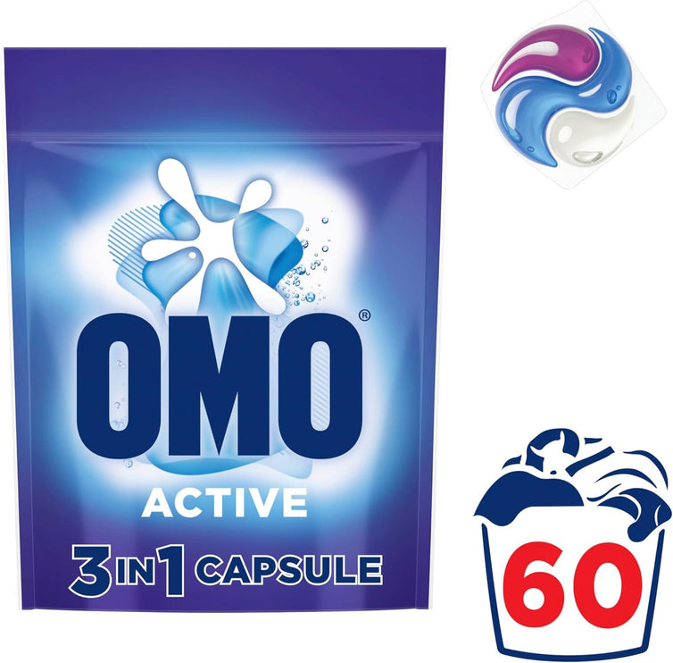 Omo 3 in 1 Active x 360 Laundry Capsules-2029334126863192066
