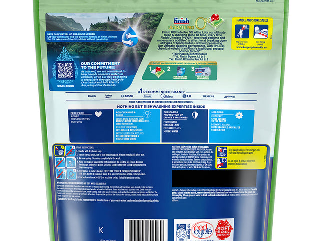 Finish Ultimate 0% Foam 160 Dishwasher Tablets-1973194175226712065