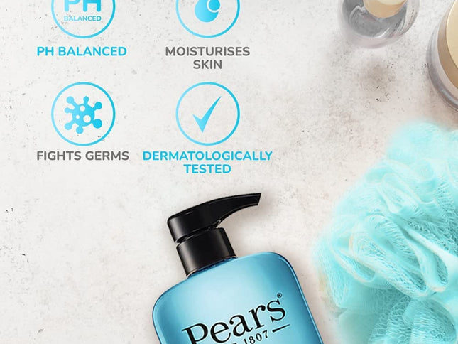 Pears Body Wash for Glowing Skin with Mint Extract 500mL-2029334127236485122