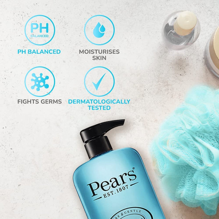 Pears Body Wash for Glowing Skin with Mint Extract 500mL-2029334127236485122