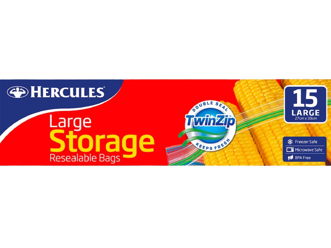 Hercules Large Storage Bags 15pk x5-2017004940060397570