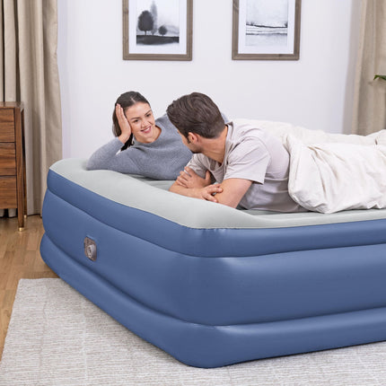 Bestway 203 x 193 x 56cm Tritech Air Mattress King Built-in AC Pump-2029387222637219843