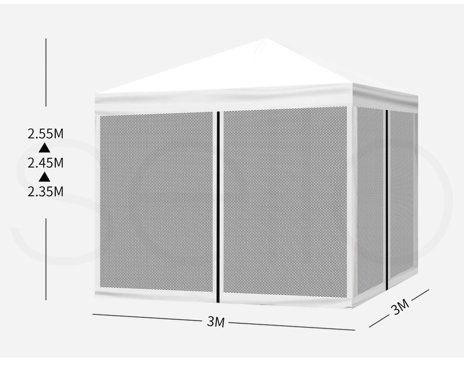 Mountview Gazebo 3x3 Marquee Pop Up White-1973193756647755778