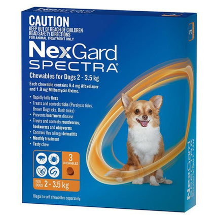 NexGard Spectra Dogs 1.35-3.5kg 3pk-2018816694822244352