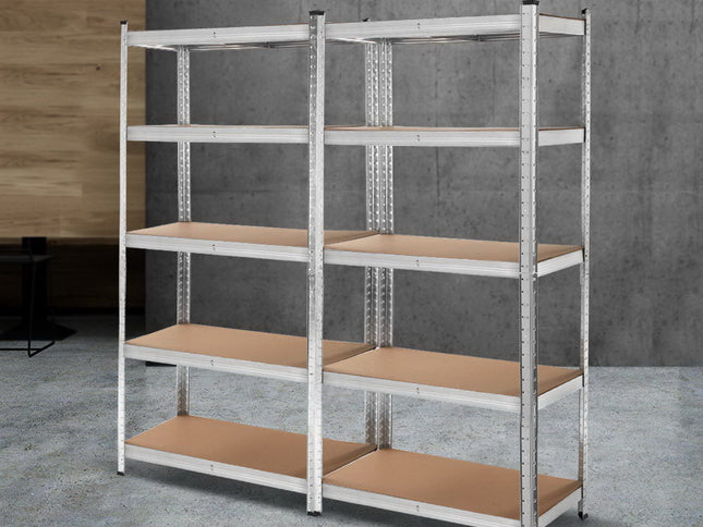 Giantz 2x1.8M Garage Shelving Warehouse Rack Pallet Racking Storage Shelf Silver
