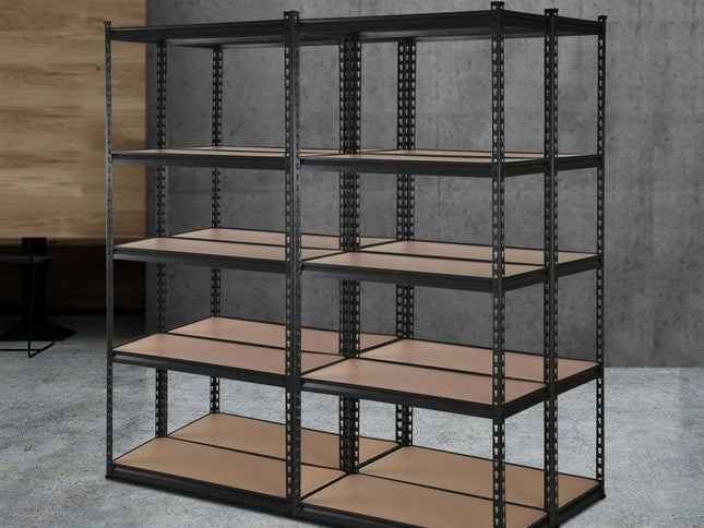 Giantz 4x1.5M Garage Shelving Warehouse Rack Pallet Racking Storage Shelve Black