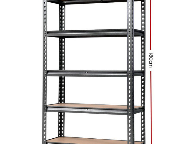 Giantz 1.8M Garage Shelving Warehouse Rack Pallet Racking Storage Shelf Charcoal