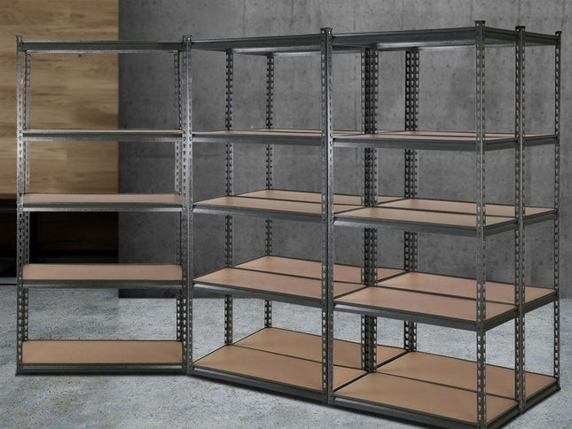 Giantz 5x1.8M Garage Shelving Warehouse Rack Pallet Racking Storage Charcoal