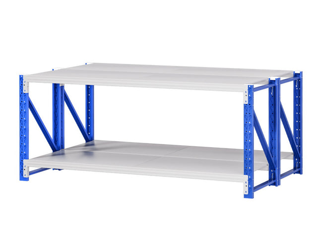 Giantz 2x 0.9M Garage Shelving Workbench Warehouse Rack