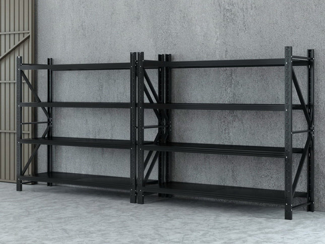 Giantz 4Mx1.8M Garage Shelving Warehouse Rack Black
