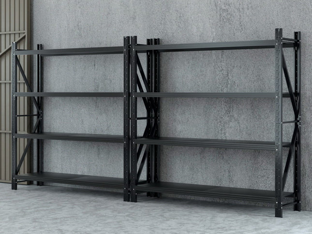 Giantz 4Mx2M Garage Shelving Warehouse Rack Black