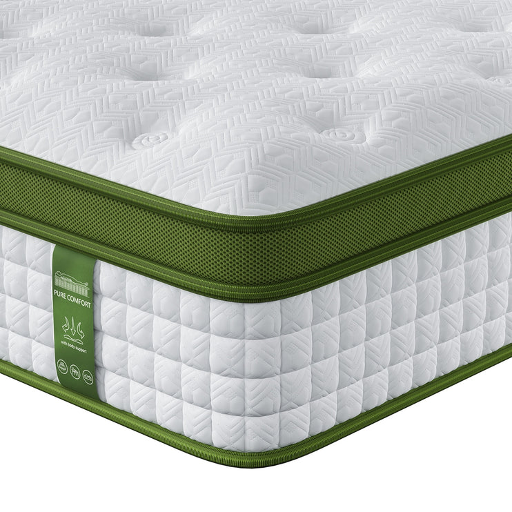 BedStory Double 30cm Hybrid Mattress Cooling Gel Memory Foam 5 Zone Pocket Spring Bed Temperature Regulating