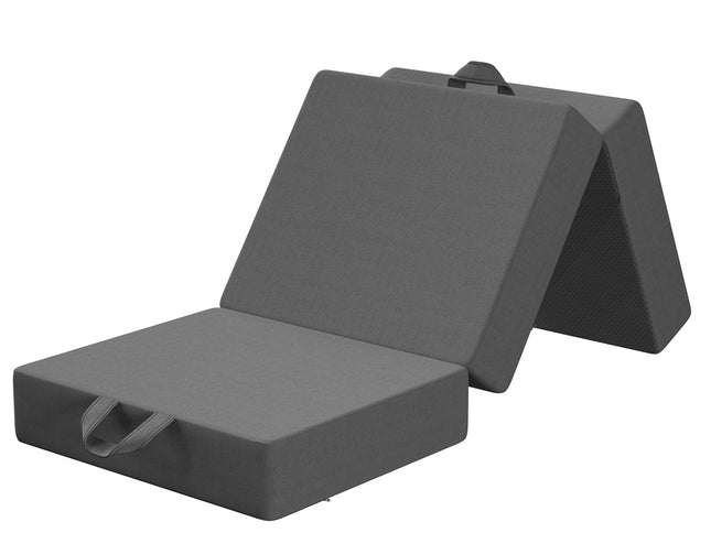 BedStory Folding Mattress Small Single Trifold Mattress Firm Support Foam Washable Cover 15cm