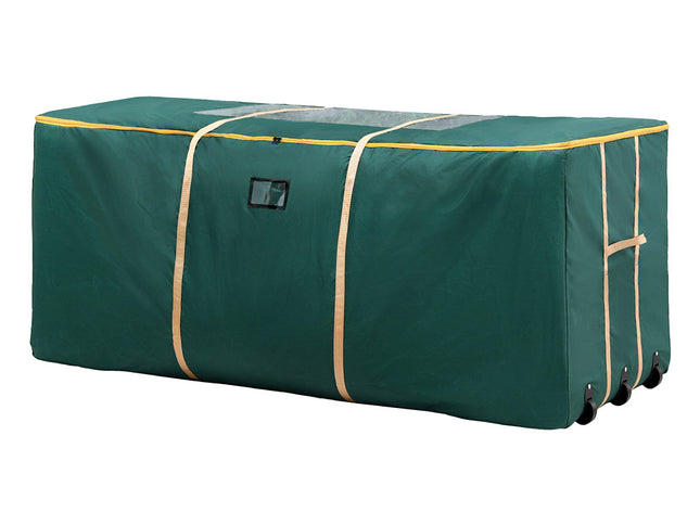 Jingle Jollys Christmas Tree Storage Bag Up to 10ft Visible Handle Wheels Green