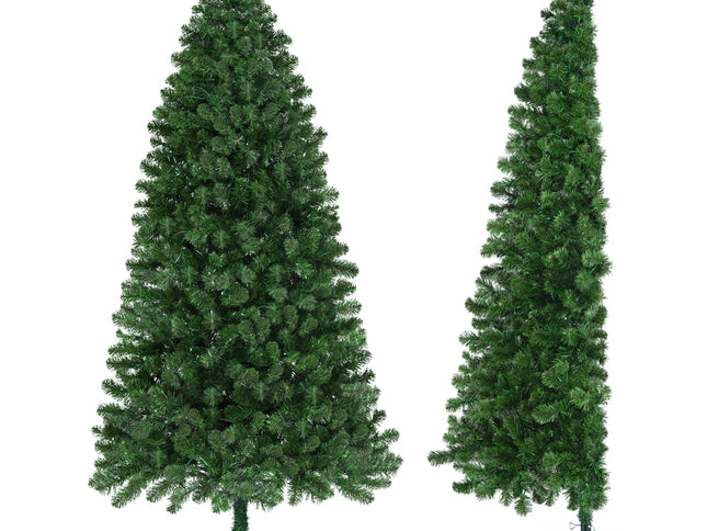 Jingle Jollys Christmas Tree 1.8M LED Corner Xmas Tree Half 8 Modes Multi-color