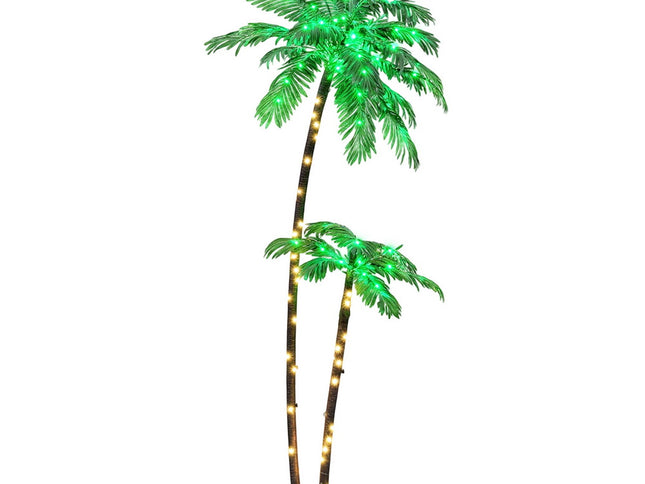 Jingle Jollys Christmas Tree 2.1m LED Lighted Xmas Palm Trees Party Decorations