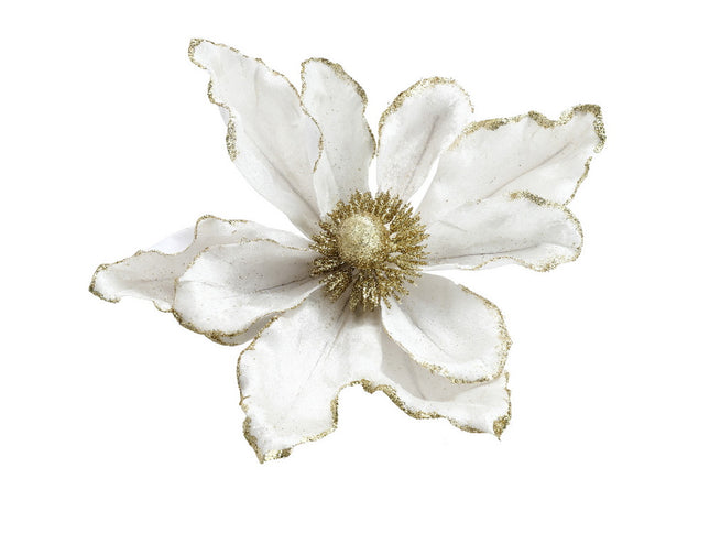 Jingle Jollys 14Pcs Christmas Tree Flower Set Xmas Garland Wreath Magnolia White
