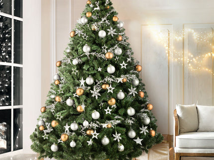 Jingle Jollys Christmas Tree 2.4M Xmas Tree Decorations Green 1500 Tips