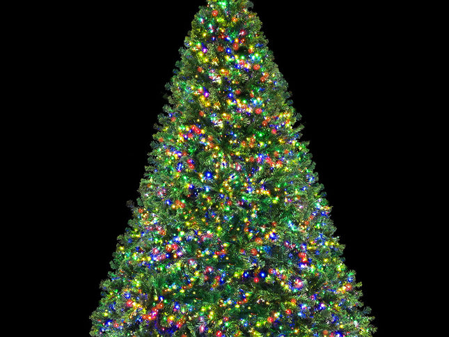 Jingle Jollys Christmas Tree 2.4M Xmas Tree Decoration 8 Light Mode Multi Colour
