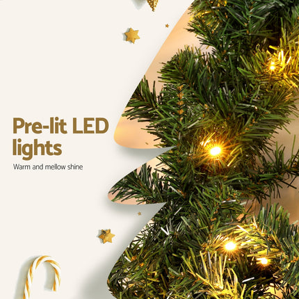 Jingle Jollys 20M Christmas Garland LED Lights Party Xmas Decorations 1400 Tips