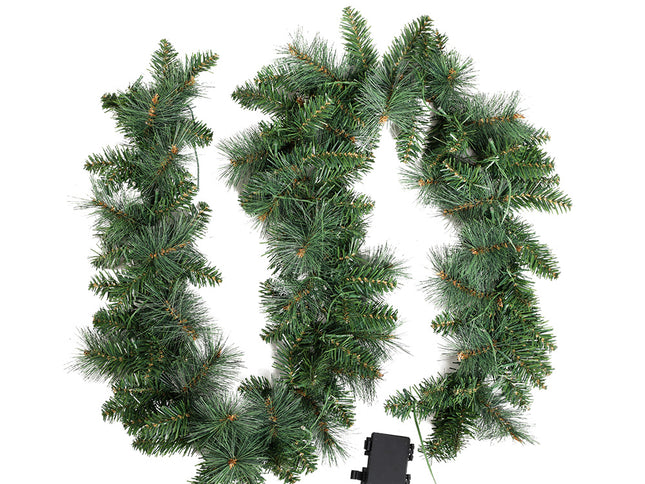 Jingle Jollys 1.8m Christmas Garland with LED lights Party Xmas Decorations