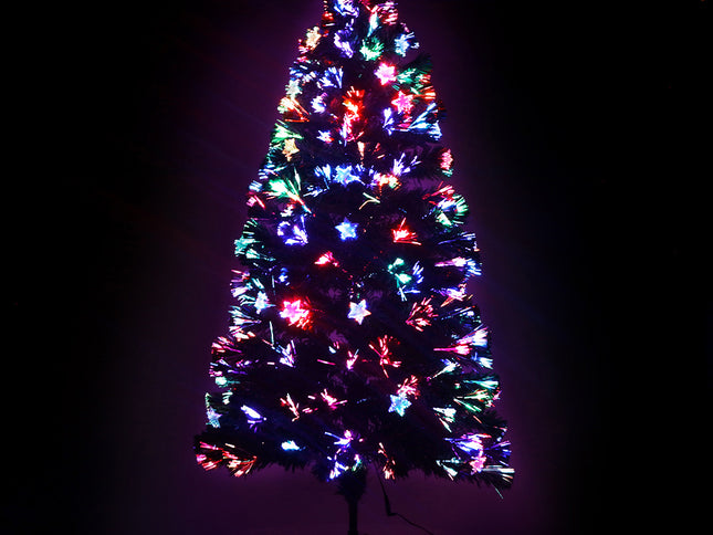 Jingle Jollys 1.5m Christmas Tree Optic Fibre LED Xmas tree Multi Colour