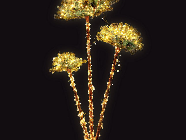 Jingle Jollys Christmas Tree 3-in-1 LED Xmas Palm Tree Party Decor 1.2/1.5/1.8M